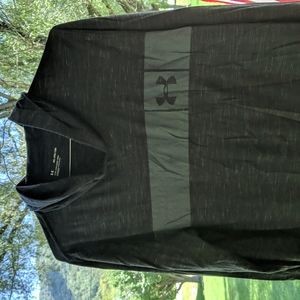Long Sleeve Black UA Hooded shirt